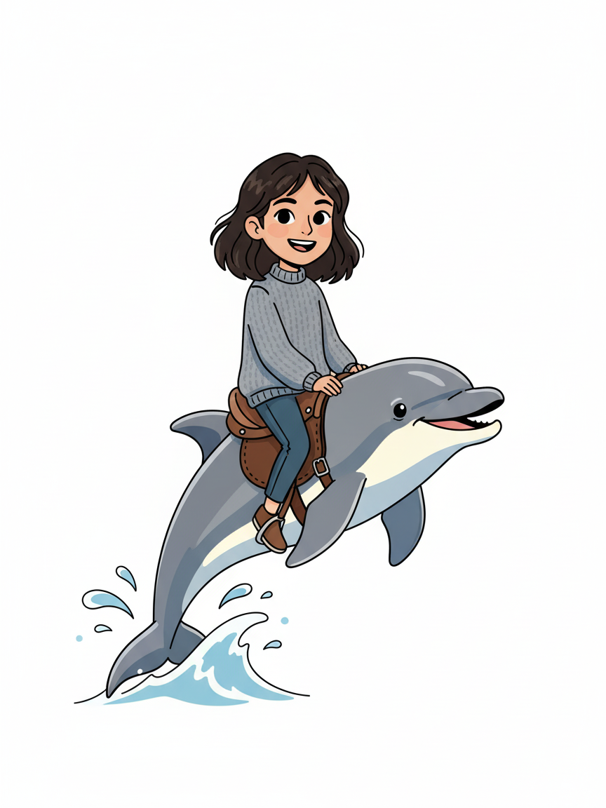 Dolphin Gabriela - Minimalist