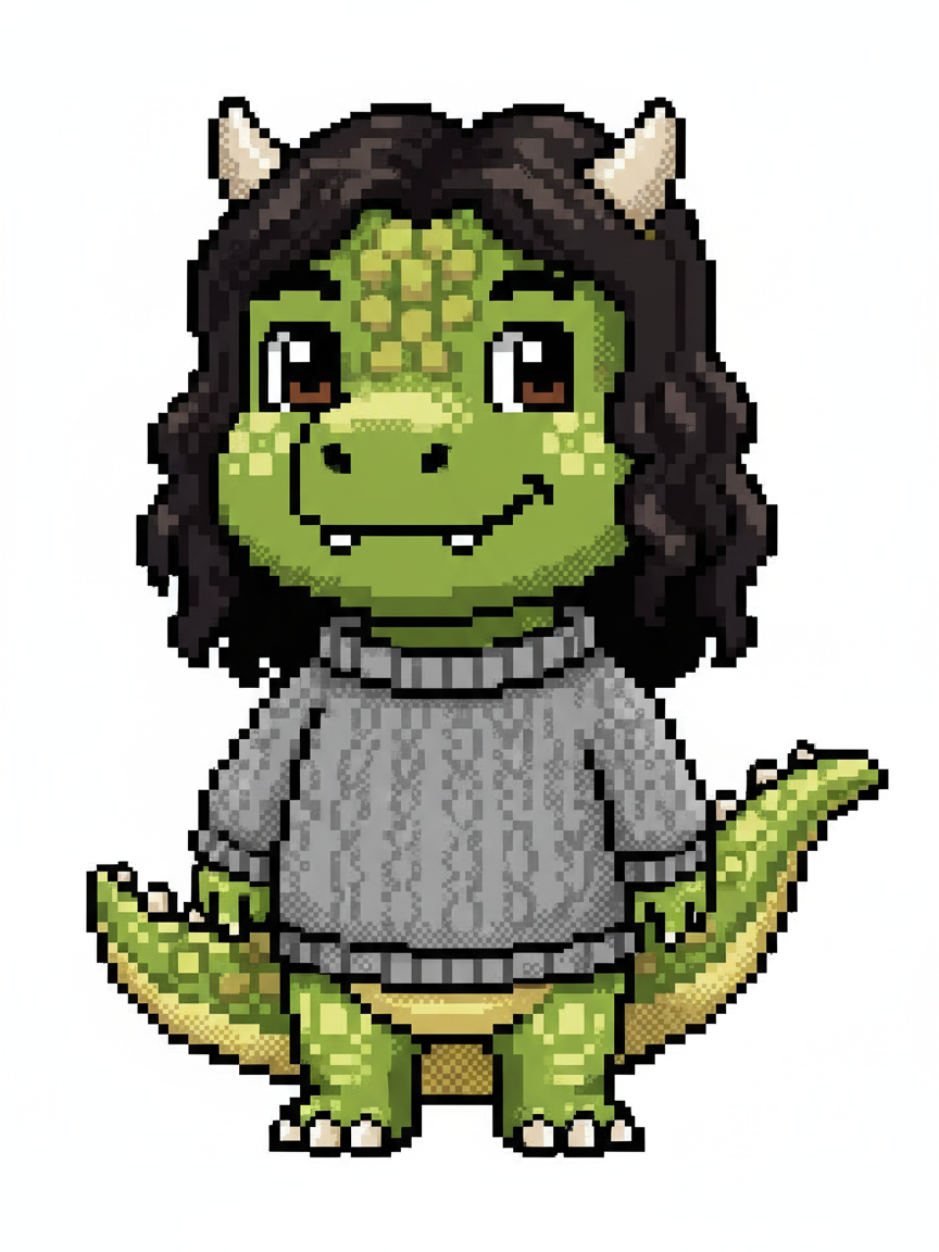 Gabriela the Dino - Pixel Art