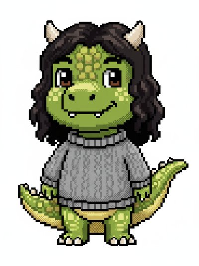 Gabriela's Dino Adventure 🦖 - Pixel Art