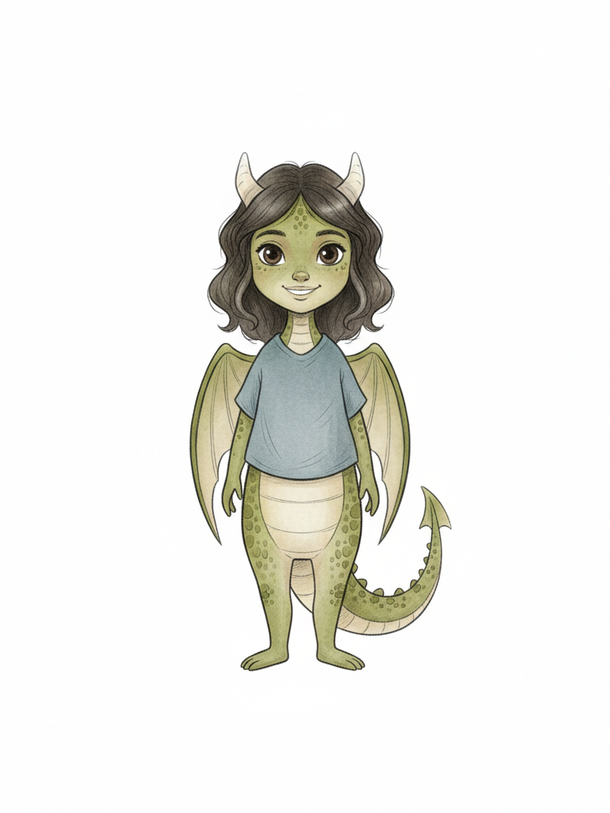 Dragón Gabriela - Gentle Pencil