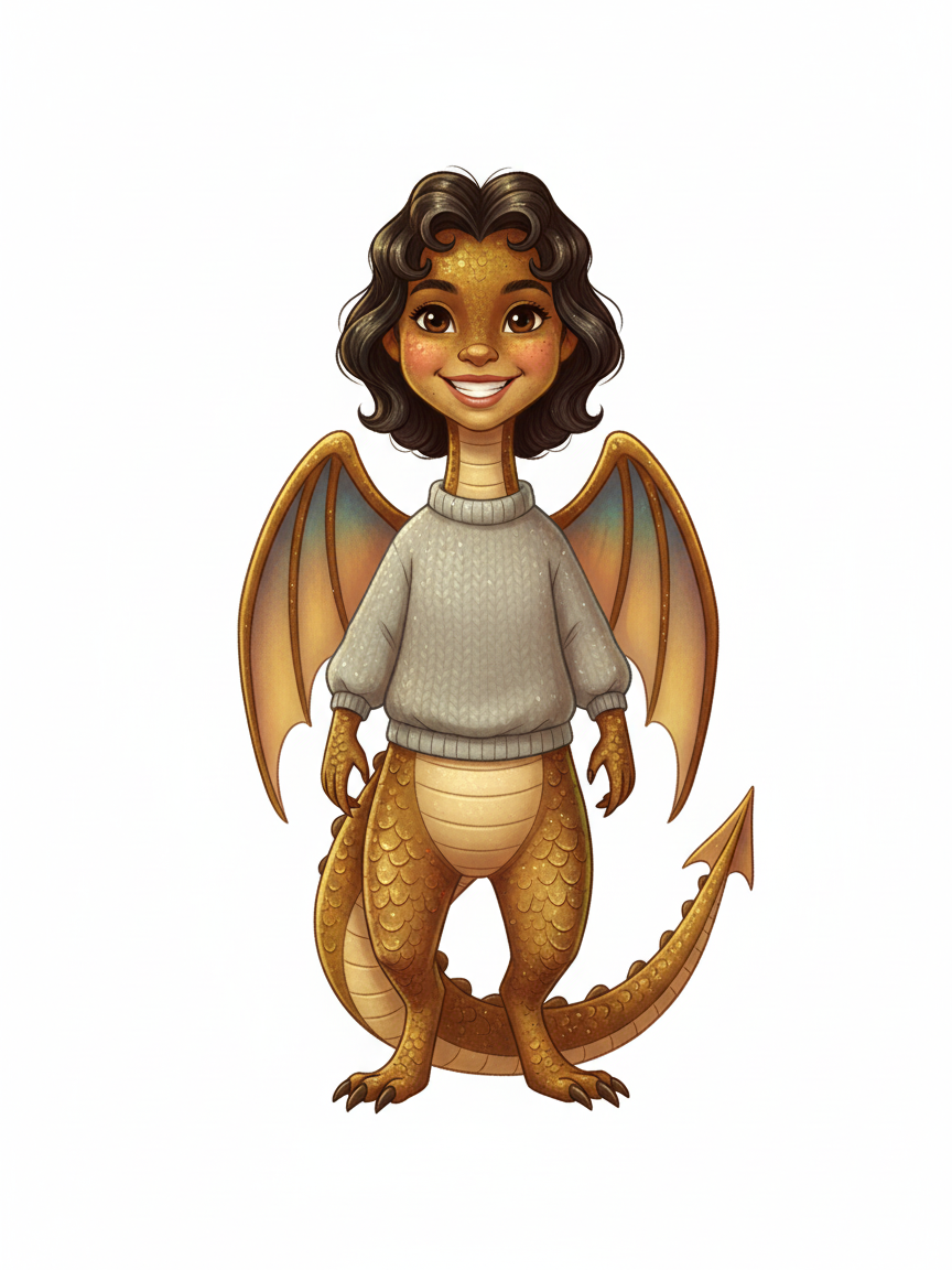 Dragón Gabriela - Vintage Storybook