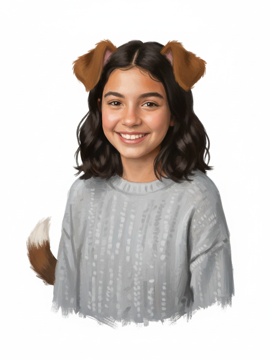 Gabi the Pup - Impressionist Painting