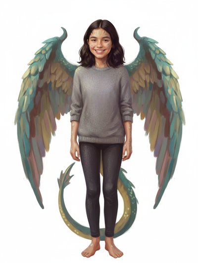 Gabriela's Dragon Dreams 🐉 - Impressionist Painting