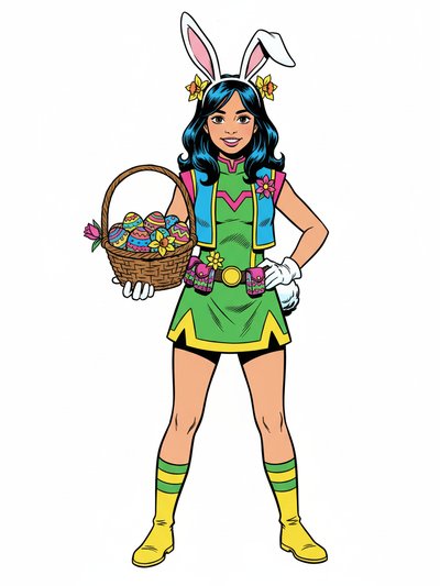 Gabriela's Easter Bunny Vibes 🐰 - Comic Book