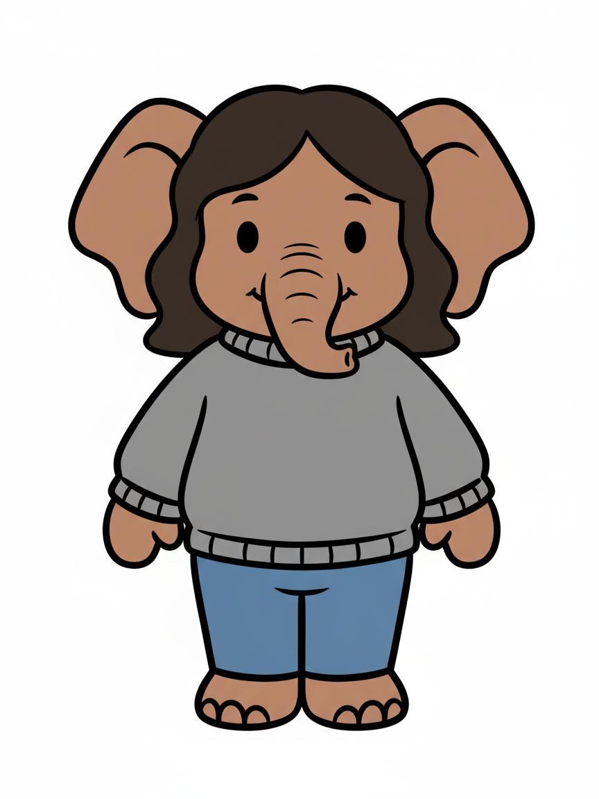 Gabi the Elephant - Preschool Simple