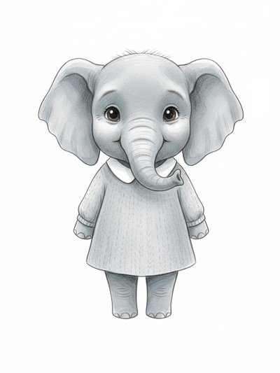 Gabriela's Elephant Adventure 🐘 - Gentle Pencil