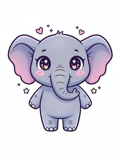 Gabriela's Elephant Adventure 🐘 - Kawaii Cute