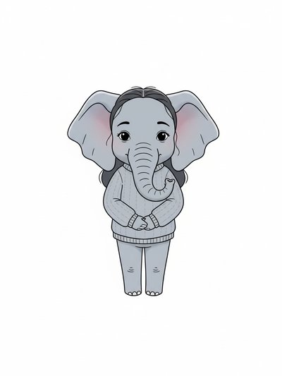 Gabriela's Elephant Adventure 🐘 - Minimalist