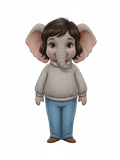 Gabriela's Elephant Adventure 🐘 - Vintage Storybook