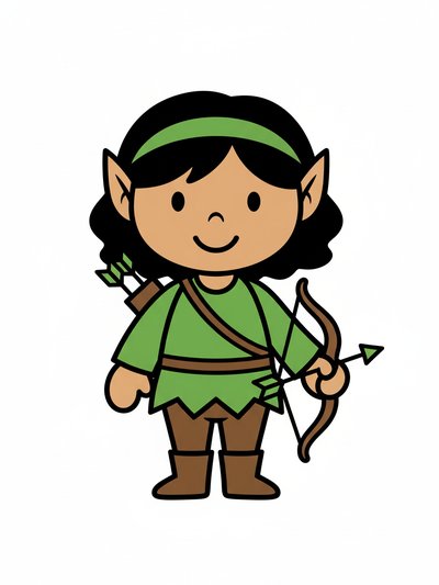 Gabriela's Elven Adventure 🌿 - Preschool Simple