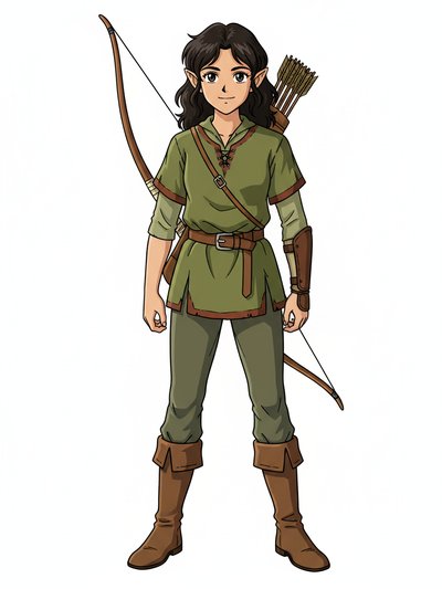 Gabriela's Elven Adventure 🌿 - Classic Anime