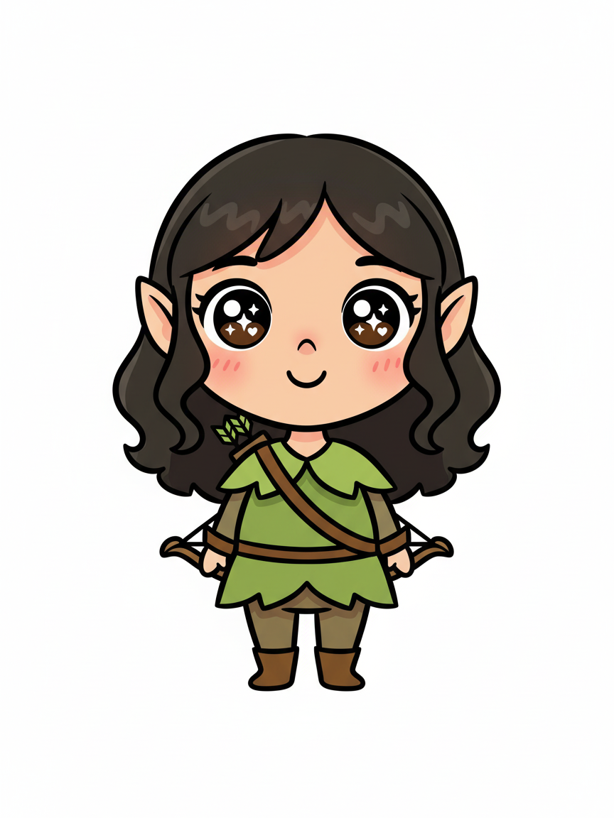 Gabriela the Forest Elf - Kawaii Cute