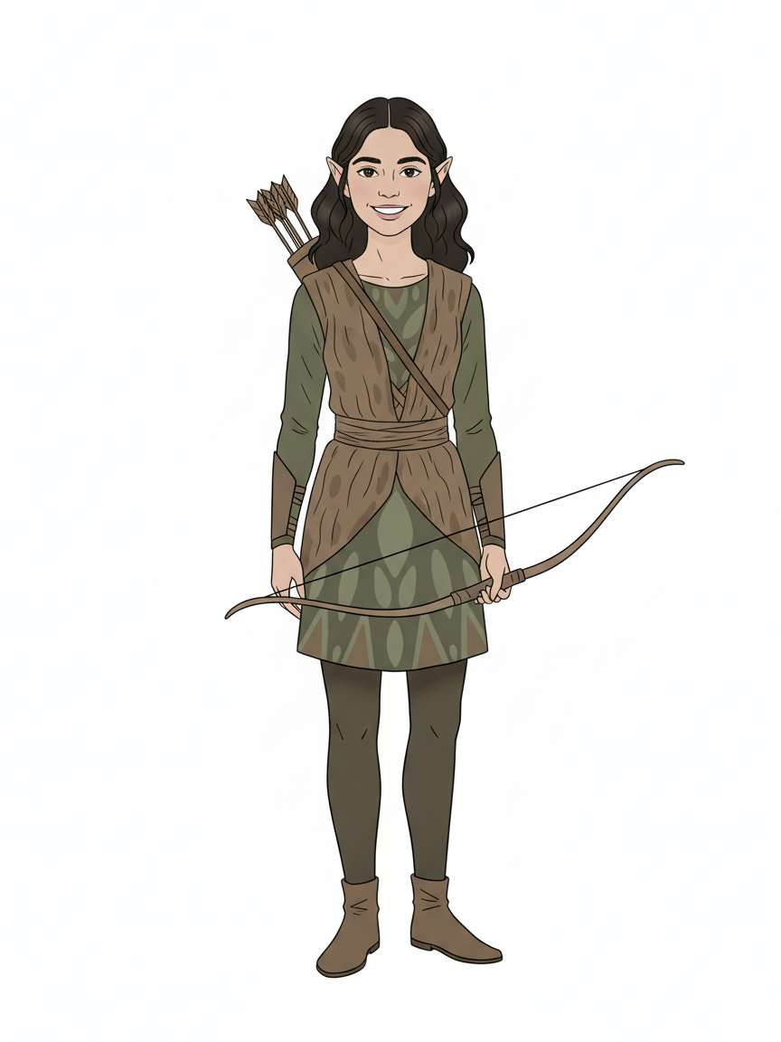 Gabriela the Forest Elf - Minimalist