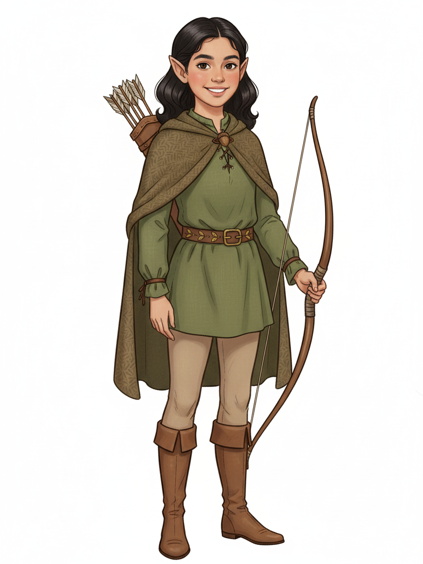 Gabriela the Forest Elf - Vintage Storybook