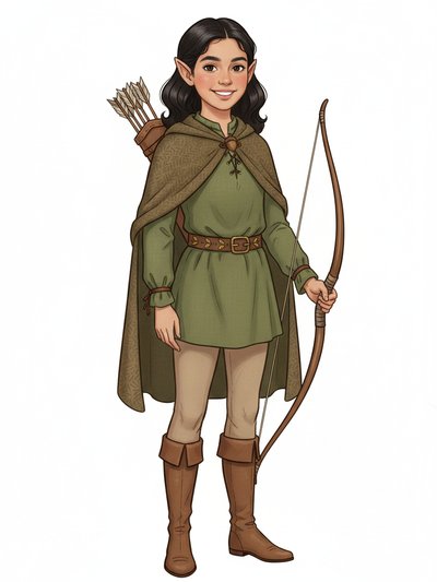 Gabriela's Elven Adventure 🌿 - Vintage Storybook