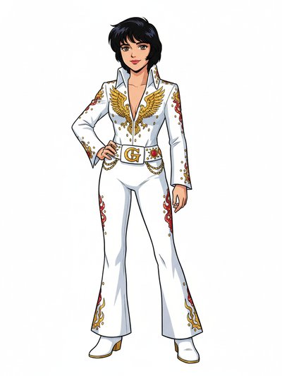 Gabriela's Rockin' Elvis Adventure 🎸 - Classic Anime