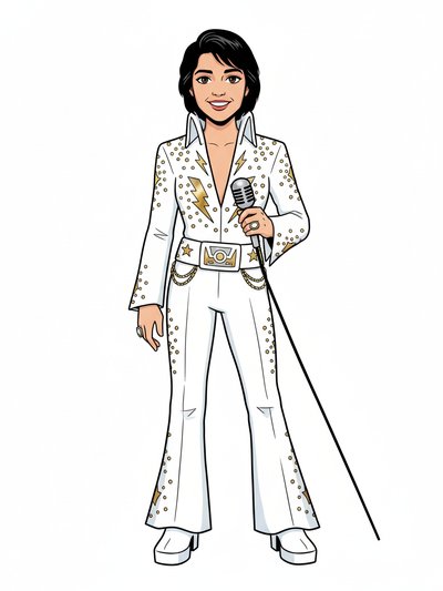 Gabriela's Rockin' Elvis Adventure 🎸 - Minimalist