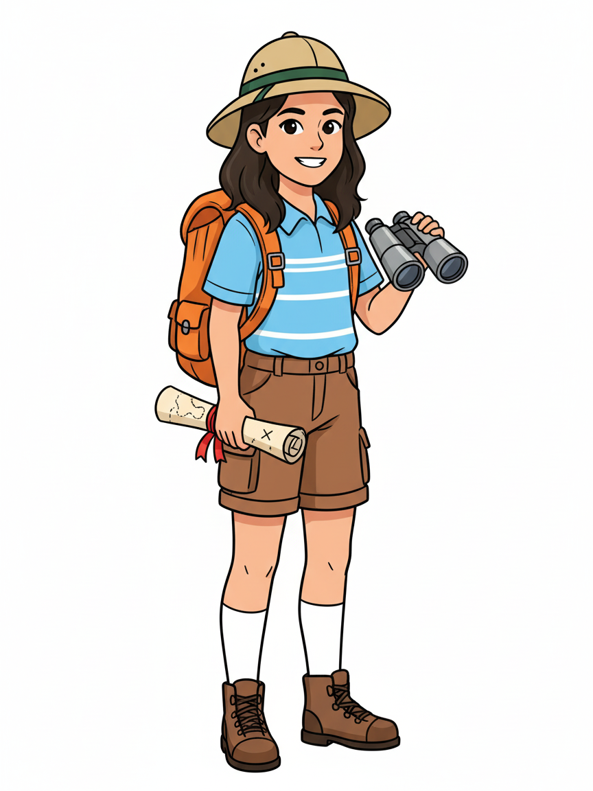 Gabriela the Explorer - Classic Coloring Book