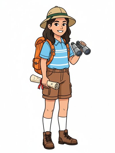 Gabriela's Safari Adventure 🌍 - Classic Coloring Book