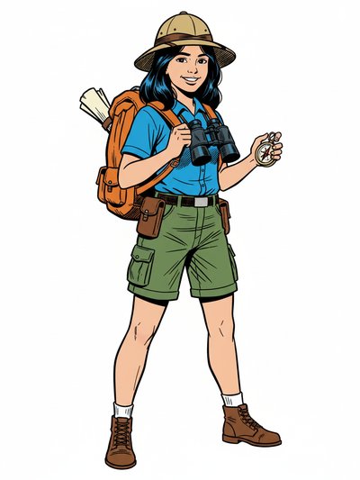 Gabriela's Safari Adventure 🌍 - Comic Book