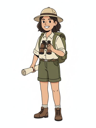 Gabriela's Safari Adventure 🌍 - Minimalist