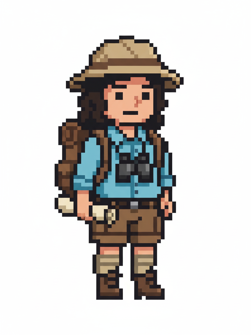 Gabriela the Explorer - Pixel Art