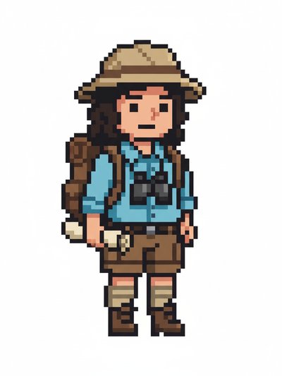Gabriela's Safari Adventure 🌍 - Pixel Art