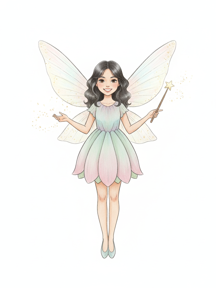 Gabriela the Glittering Fairy - Gentle Pencil