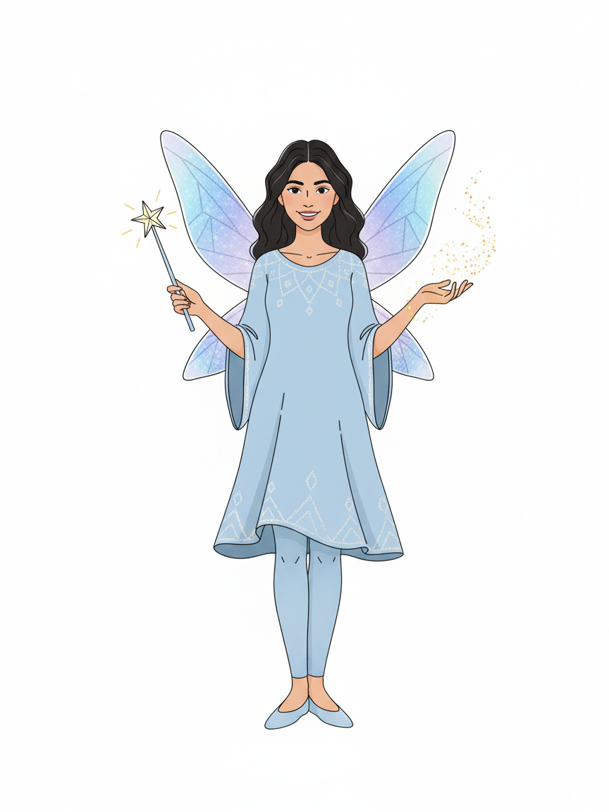 Gabriela the Glittering Fairy - Minimalist