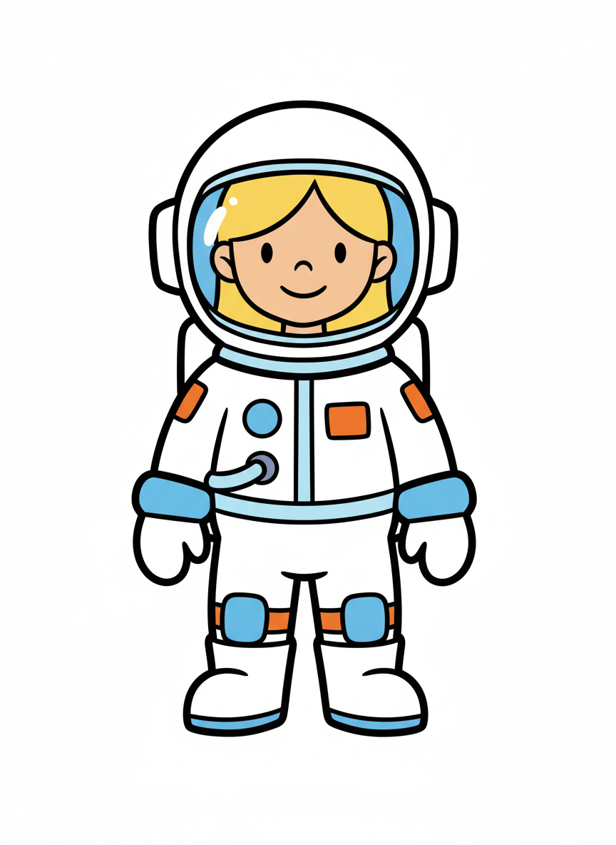 Mary the Astronaut - Preschool Simple