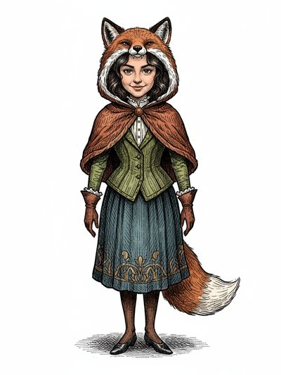 Gabriela's Foxy Fantasies 🦊 - Victorian Illustration