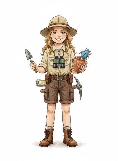 Mary's Archaeologist Adventure 🌍 - Gentle Pencil