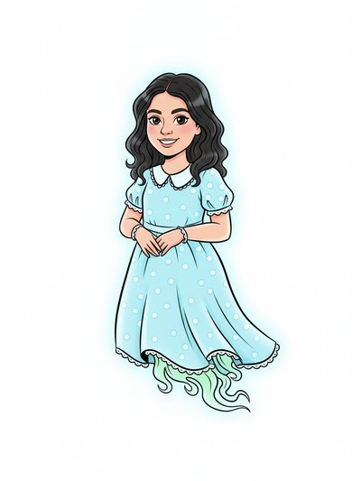 Gabriela's Ghostly Glow 🌟 - Classic Coloring Book