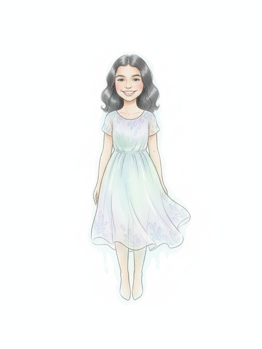 Gabby the Glowing Ghost - Gentle Pencil