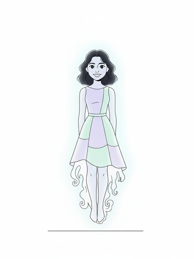 Gabriela's Ghostly Glow 🌟 - Minimalist