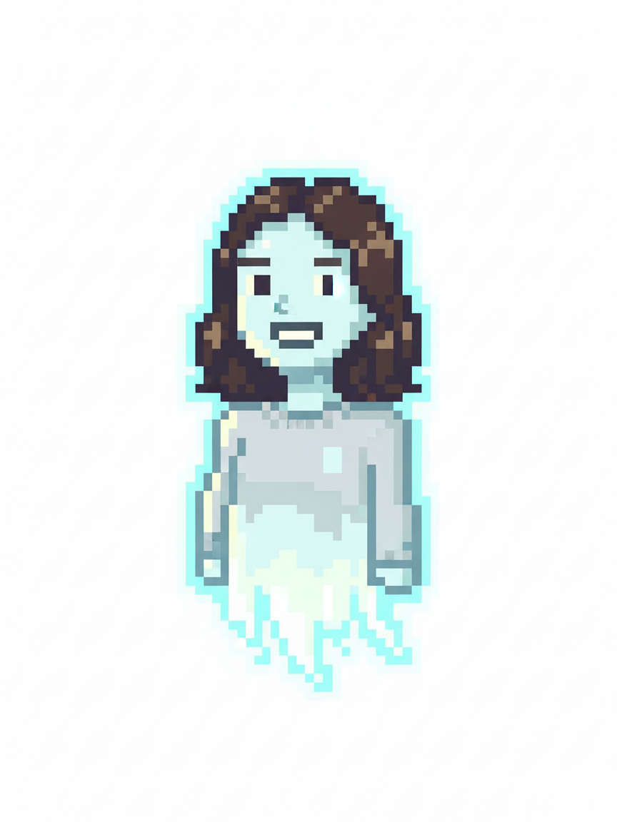 Gabby the Glowing Ghost - Pixel Art