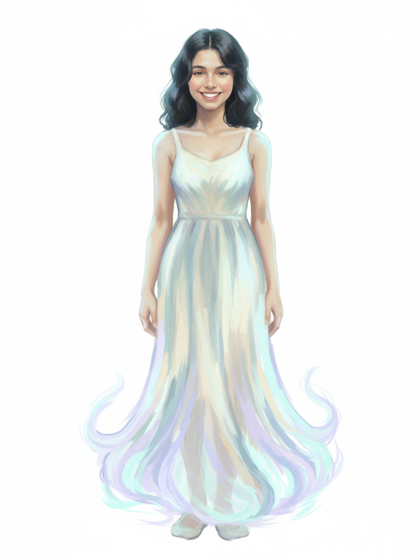 Gabby the Glowing Ghost - Impressionist Painting