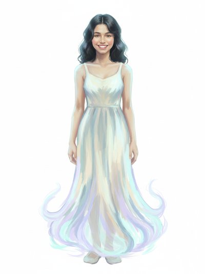 Gabriela's Ghostly Glow 🌟 - Impressionist Painting