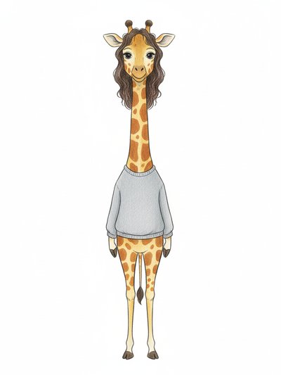 Gabriela's Giraffe Magic 🦒 - Gentle Pencil
