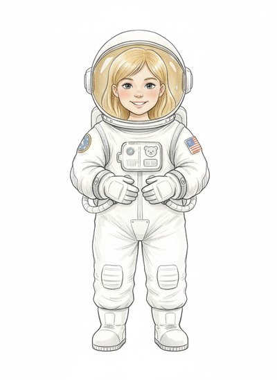 Mary's Space Adventure 🌌 - Gentle Pencil
