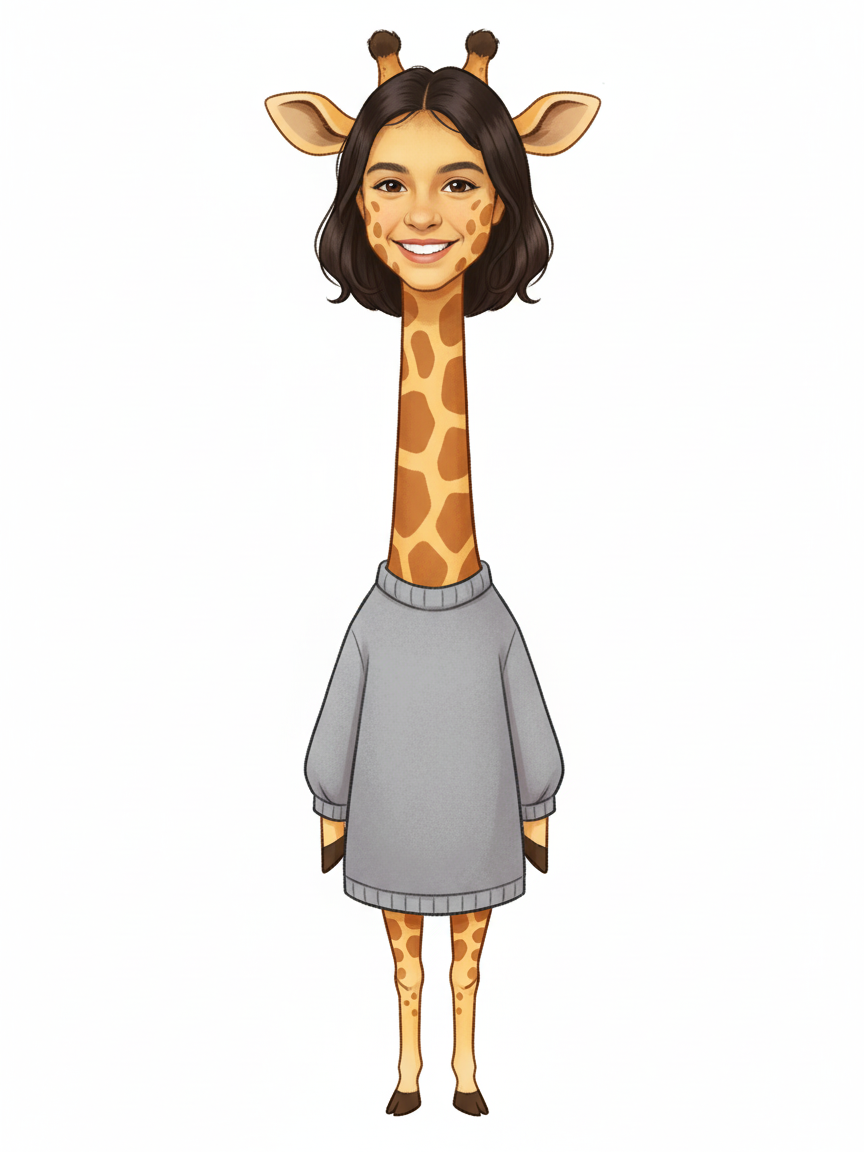 Giraffela - Vintage Storybook