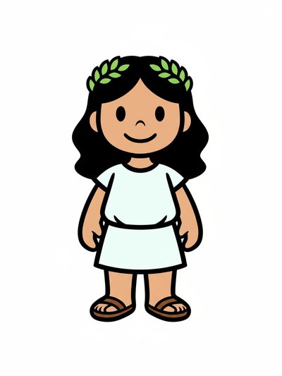Gabriela's Greek Adventure 🌿 - Preschool Simple