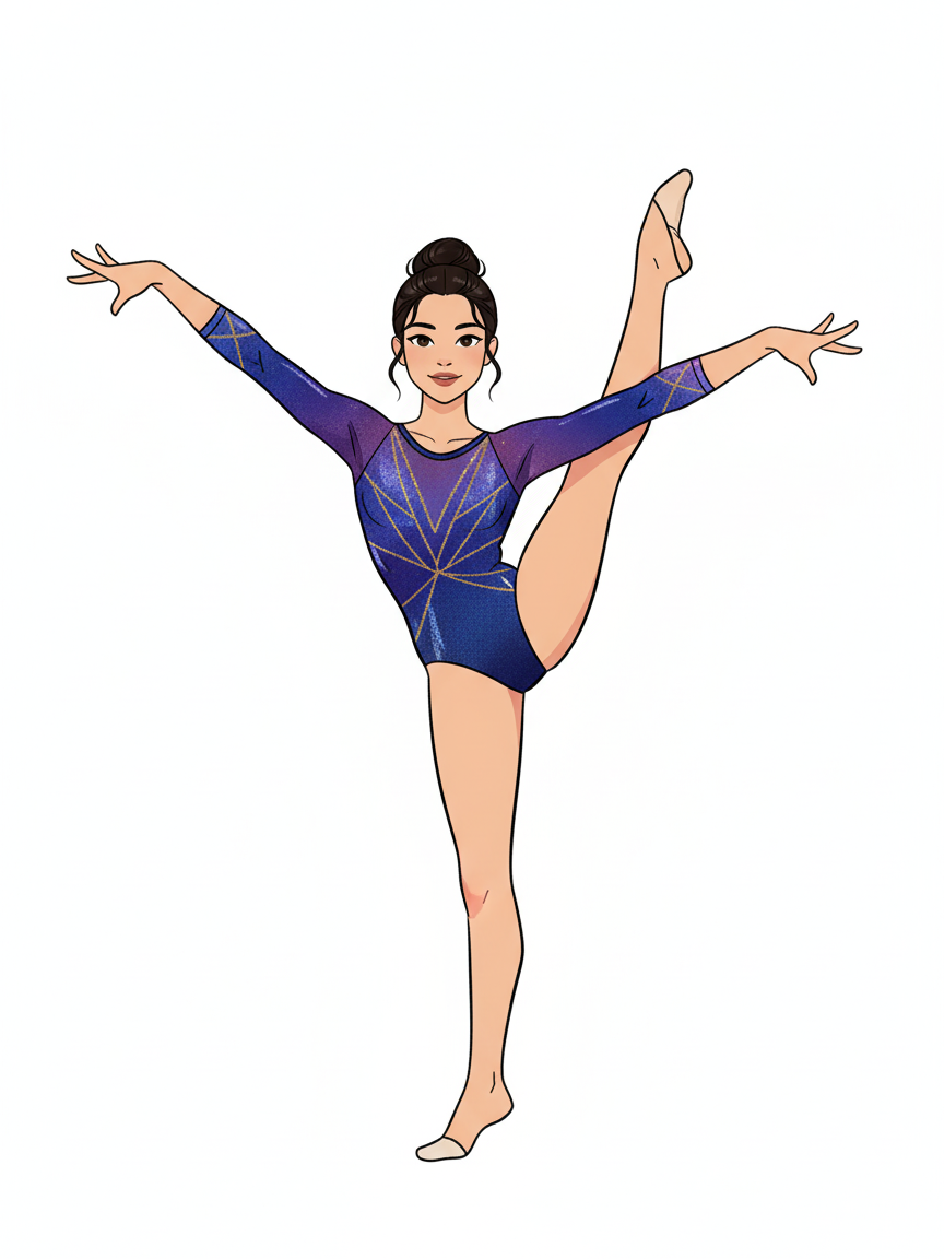 Gabriela the Graceful Gymnast - Minimalist