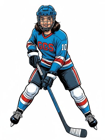 Gabriela's Ice Adventure 🏒 - Comic Book