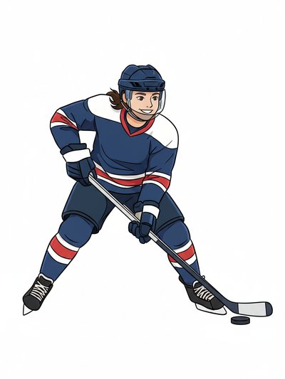 Gabriela's Ice Adventure 🏒 - Minimalist