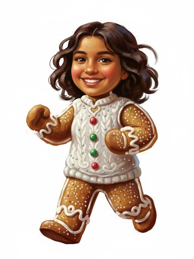 Gabi's Gingerbread Adventure 🍪 - Impressionist Painting
