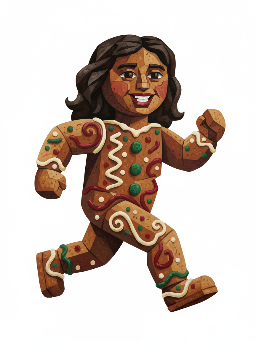 Gingerbread Gabi - Cubist Painting