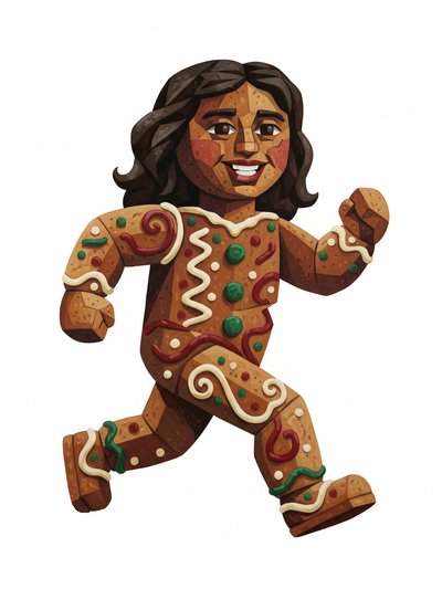Gabi's Gingerbread Adventure 🍪 - Cubist Painting