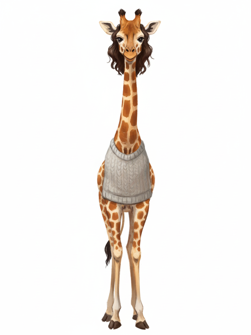 Giraffela - Impressionist Painting