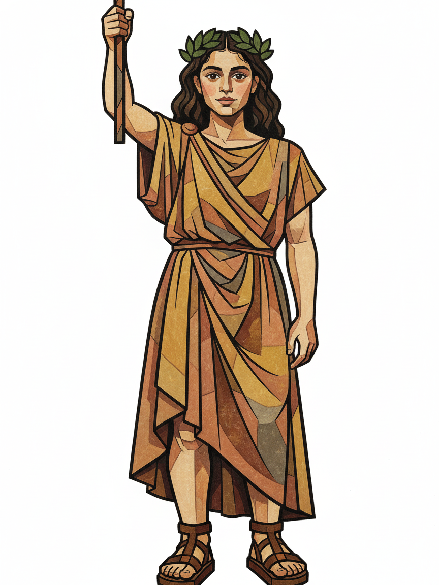 Heroic Gabriela - Cubist Painting